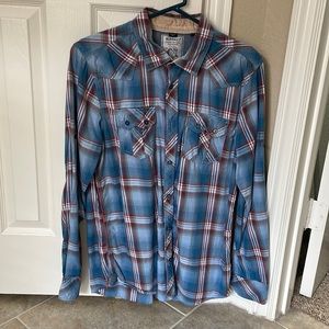Men’s Plaid Button Down Shirt